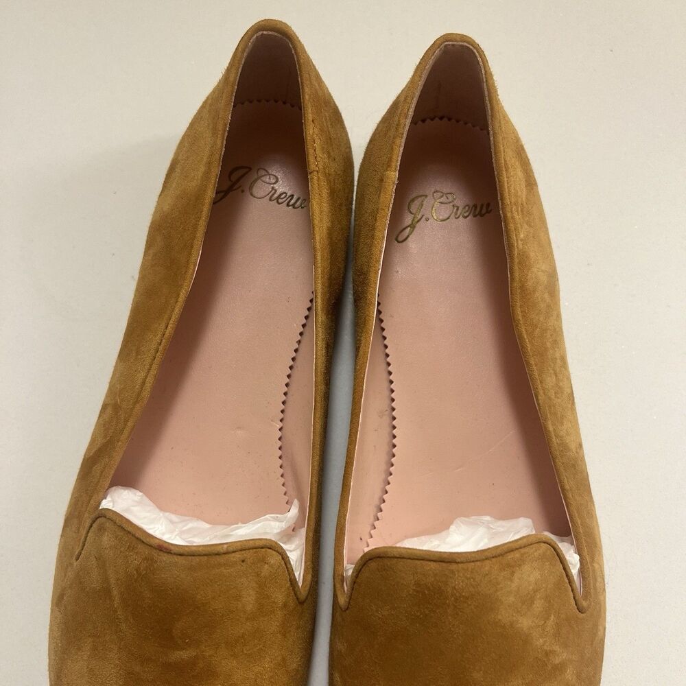 J. Crew Women’s Smoking Slipper Loafer Roasted Cider Gold Mustard Size 7 H5523 - Picture 5 of 12